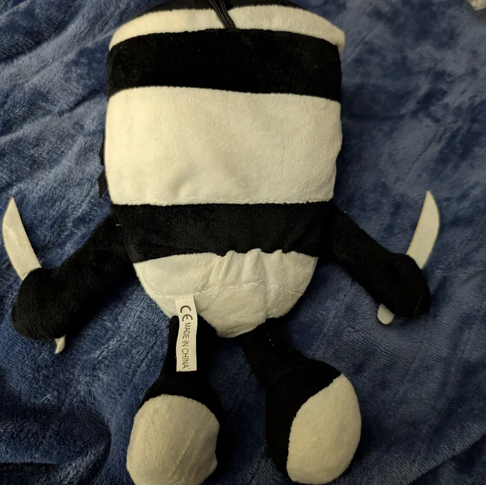 New Brainrot Ninja Plush Toy - Black and White